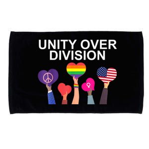 Unity Over Division Harris Walz For President 2024 Microfiber Hand Towel