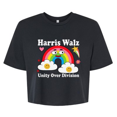 Unity Over Division Harris Walz 2024 Bella+Canvas Jersey Crop Tee