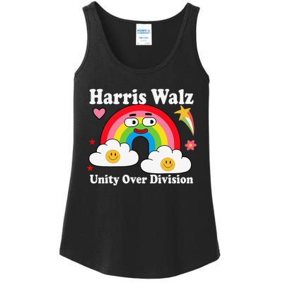 Unity Over Division Harris Walz 2024 Ladies Essential Tank