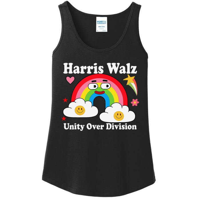 Unity Over Division Harris Walz 2024 Ladies Essential Tank