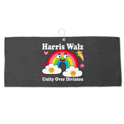 Unity Over Division Harris Walz 2024 Large Microfiber Waffle Golf Towel