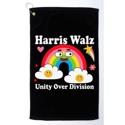 Unity Over Division Harris Walz 2024 Platinum Collection Golf Towel