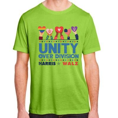 Unity Over Division Harris Walz 2024 Adult ChromaSoft Performance T-Shirt