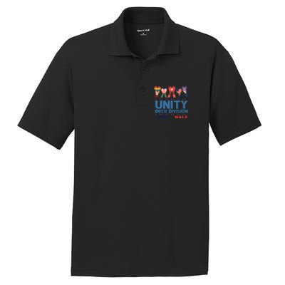 Unity Over Division Harris Walz 2024 PosiCharge RacerMesh Polo