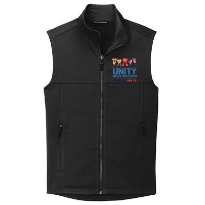 Unity Over Division Harris Walz 2024 Collective Smooth Fleece Vest