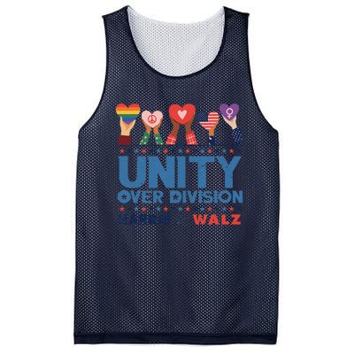 Unity Over Division Harris Walz 2024 Mesh Reversible Basketball Jersey Tank