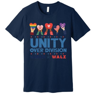 Unity Over Division Harris Walz 2024 Premium T-Shirt