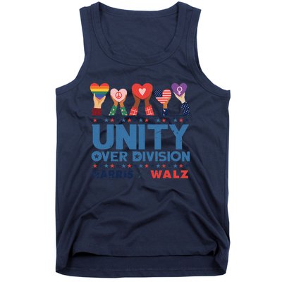 Unity Over Division Harris Walz 2024 Tank Top