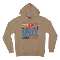 Unity Over Division Harris Walz 2024 Hoodie