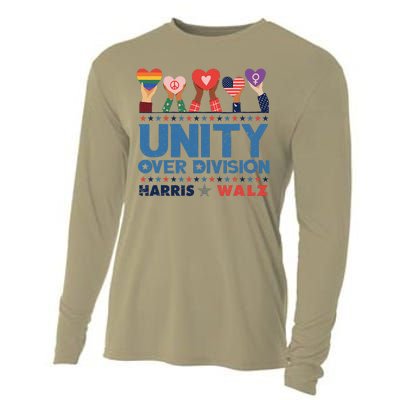 Unity Over Division Harris Walz 2024 Cooling Performance Long Sleeve Crew