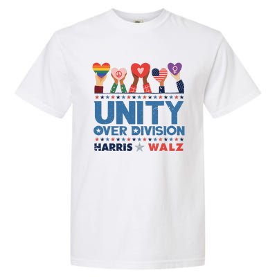 Unity Over Division Harris Walz 2024 Garment-Dyed Heavyweight T-Shirt