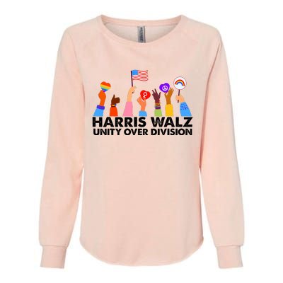 Unity Over Division Harris Walz 2024 Womens California Wash Sweatshirt