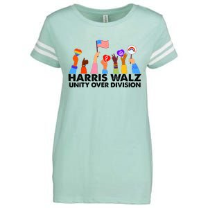 Unity Over Division Harris Walz 2024 Enza Ladies Jersey Football T-Shirt