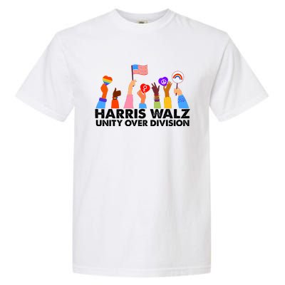 Unity Over Division Harris Walz 2024 Garment-Dyed Heavyweight T-Shirt