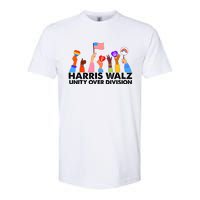 Unity Over Division Harris Walz 2024 Softstyle CVC T-Shirt