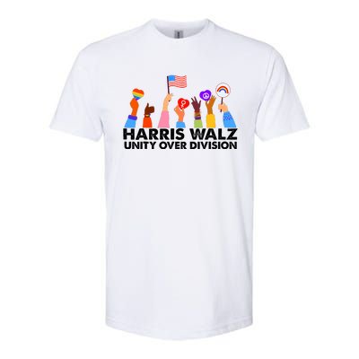 Unity Over Division Harris Walz 2024 Softstyle® CVC T-Shirt