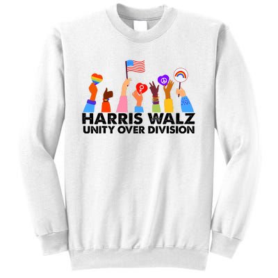 Unity Over Division Harris Walz 2024 Sweatshirt