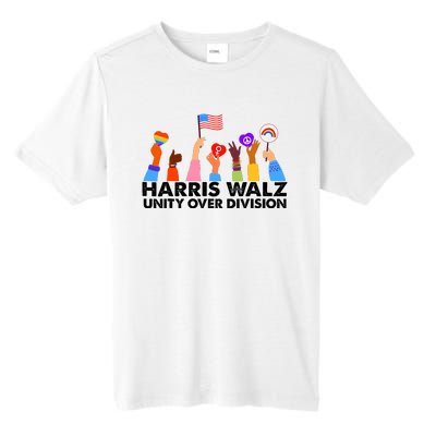 Unity Over Division Harris Walz 2024 Tall Fusion ChromaSoft Performance T-Shirt