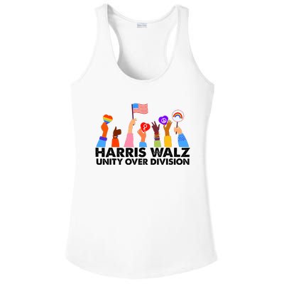 Unity Over Division Harris Walz 2024 Ladies PosiCharge Competitor Racerback Tank