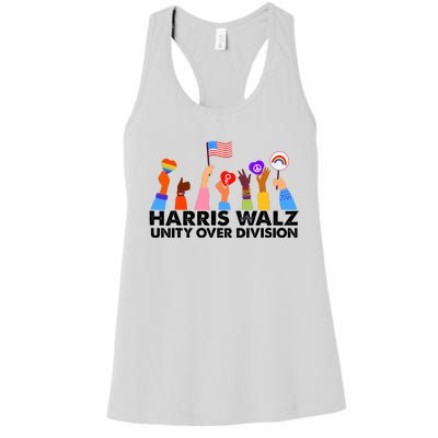 Unity Over Division Harris Walz 2024 Women's Racerback Tank