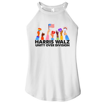 Unity Over Division Harris Walz 2024 Women’s Perfect Tri Rocker Tank