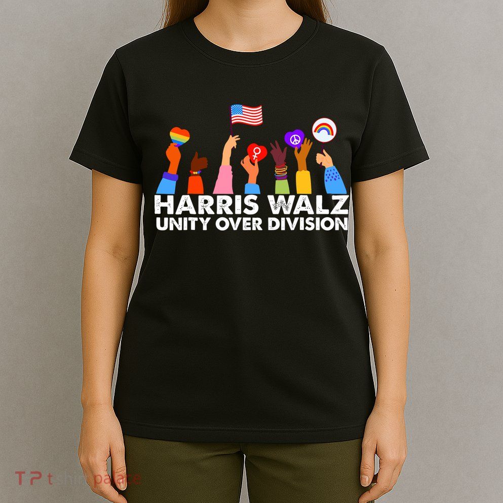 Unity Over Division Harris Walz 2024 T-Shirt