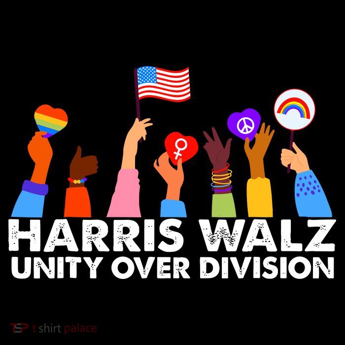 Unity Over Division Harris Walz 2024 Daily Commute Backpack