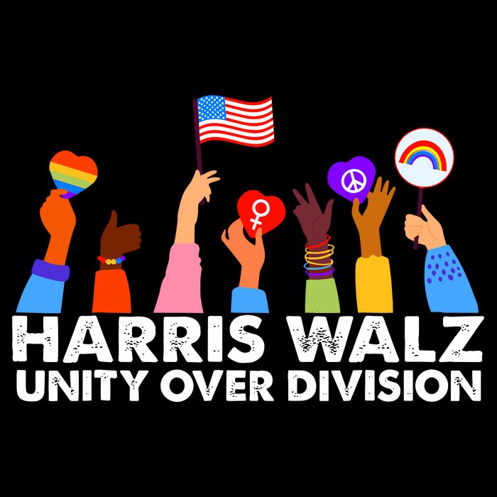 Unity Over Division Harris Walz 2024 Baby Bodysuit
