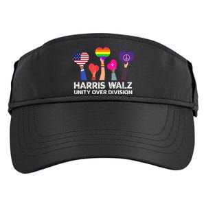 Unity Over Division Kamala Harris Tim Walz Adult Drive Performance Visor