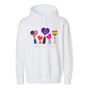 Unity Over Division Garment-Dyed Fleece Hoodie