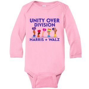 Unity Over Division Harris Waltz 2024 Baby Long Sleeve Bodysuit