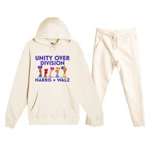 Unity Over Division Harris Waltz 2024 Premium Hooded Sweatsuit Set