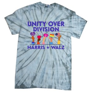 Unity Over Division Harris Waltz 2024 Tie-Dye T-Shirt