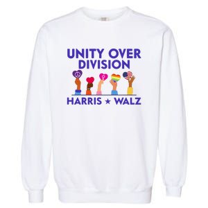 Unity Over Division Harris Waltz 2024 Garment-Dyed Sweatshirt