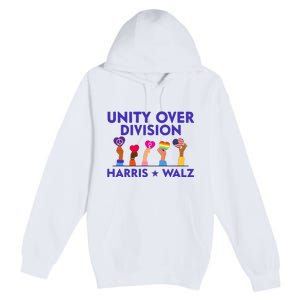 Unity Over Division Harris Waltz 2024 Premium Pullover Hoodie