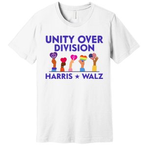 Unity Over Division Harris Waltz 2024 Premium T-Shirt