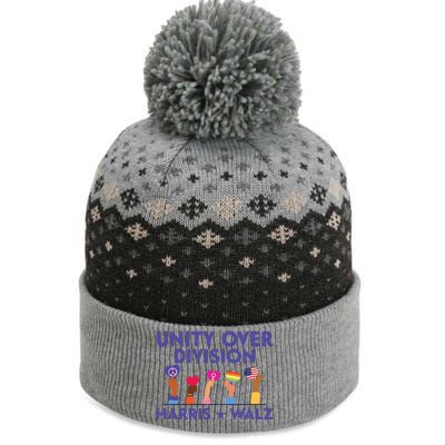 Unity Over Division Harris Walz 2024 The Baniff Cuffed Pom Beanie