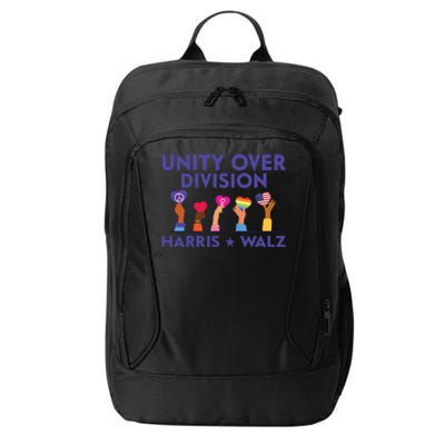 Unity Over Division Harris Walz 2024 City Backpack