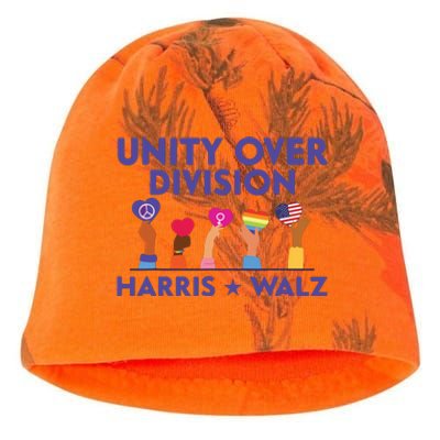 Unity Over Division Harris Walz 2024 Kati - Camo Knit Beanie