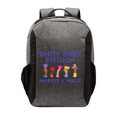 Unity Over Division Harris Walz 2024 Vector Backpack