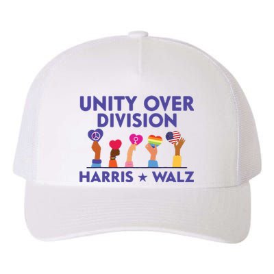 Unity Over Division Harris Walz 2024 Yupoong Adult 5-Panel Trucker Hat