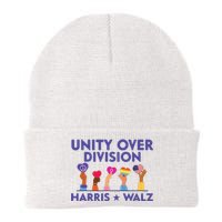 Unity Over Division Harris Walz 2024 Knit Cap Winter Beanie