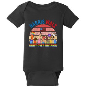 Unity Over Division Harris Waltz 2024 Harris Waltz 2024 Unity Over Division Baby Bodysuit