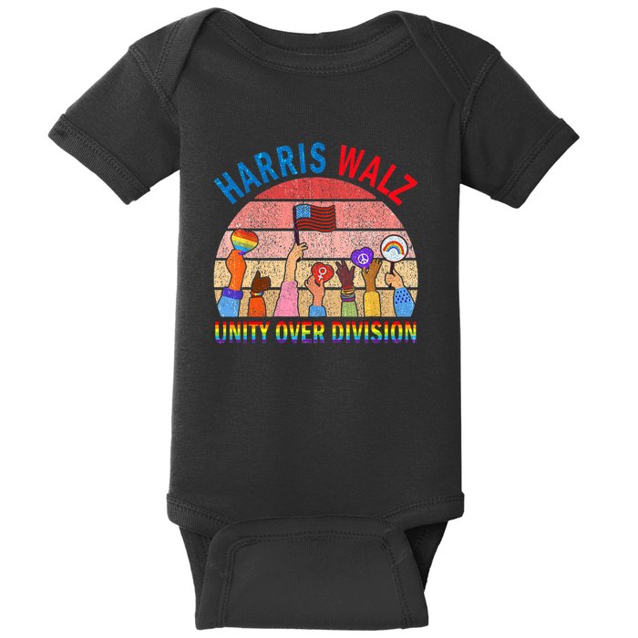 Unity Over Division Harris Waltz 2024 Harris Waltz 2024 Unity Over Division Baby Bodysuit