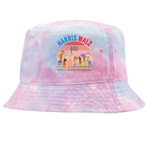 Unity Over Division Harris Waltz 2024 Harris Waltz 2024 Unity Over Division Tie-Dyed Bucket Hat