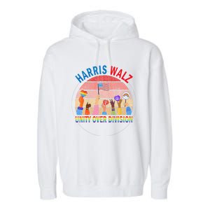 Unity Over Division Harris Waltz 2024 Harris Waltz 2024 Unity Over Division Garment-Dyed Fleece Hoodie