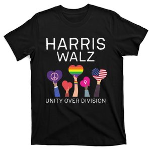 Unity Over Division Harris Walz For President 2024 Gift T-Shirt