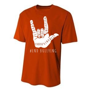 Unity Orange Day End Bullying Love Sign Language Performance Sprint T-Shirt