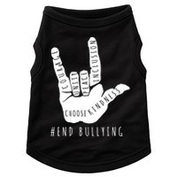 Unity Orange Day End Bullying Love Sign Language Doggie Tank