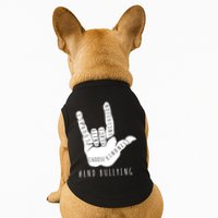 Unity Orange Day End Bullying Love Sign Language Doggie Tank